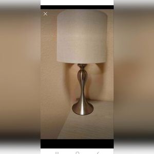 Silver table lamp